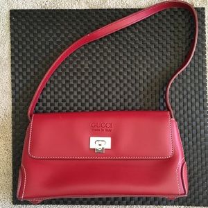 Fake Gucci-labeled small red purse